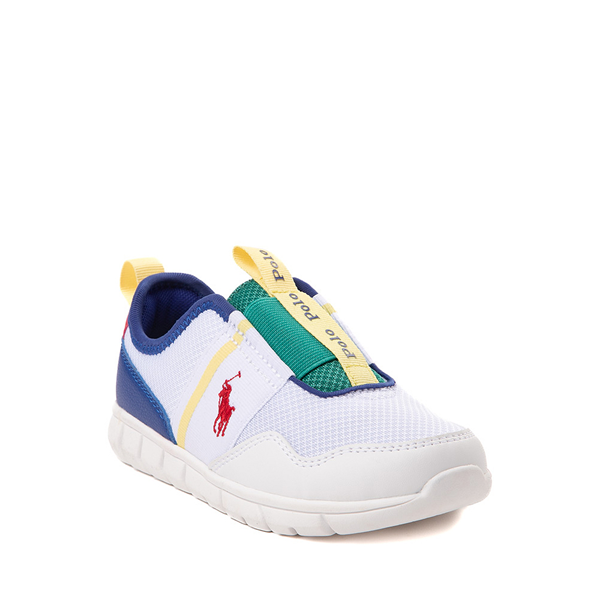 alternate view Barnes Sneaker by Polo Ralph Lauren - Baby / Toddler - White / Blue / Green / YellowALT5