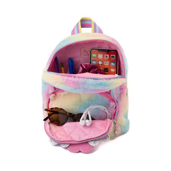 alternate view Fuzzy Kitty Mini Backpack - Flamingo PinkALT1