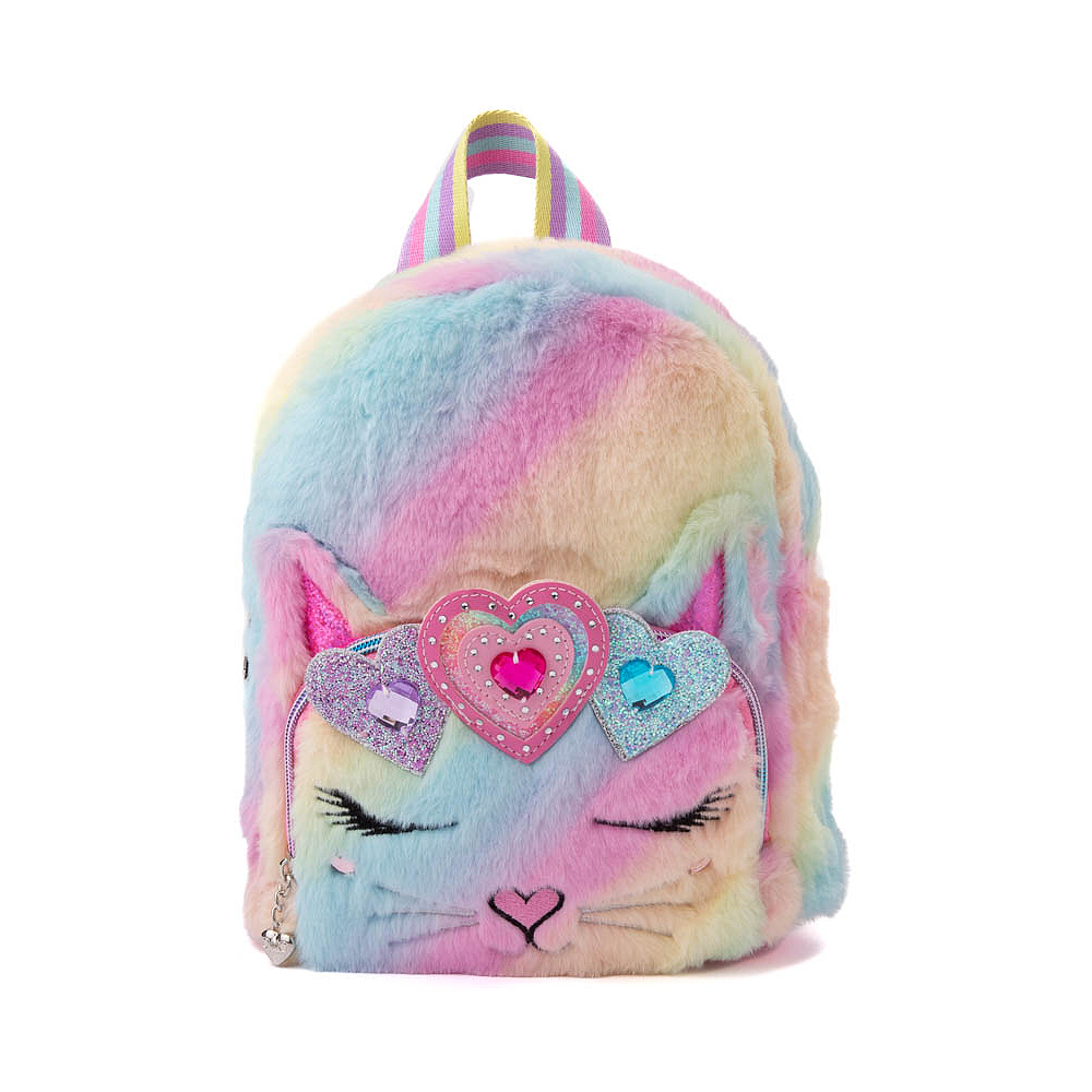 Fuzzy Kitty Mini Backpack - Flamingo Pink