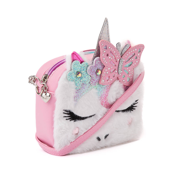 alternate view Unicorn Fuzzy Crossbody Bag - Bubblegum / MulticolorALT4B