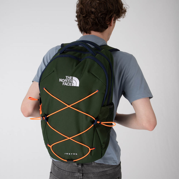 alternate view The North Face Jester Backpack - Pine Needle / OrangeALT1BADULT