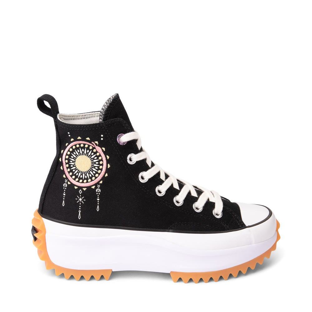Converse Run Star Hike Platform Boho Embroidery Sneaker - Black