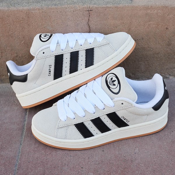 alternate view Womens adidas Campus '00s Athletic Shoe - Crystal White / Core BlackHERO