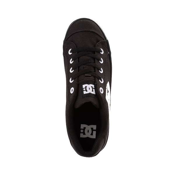 alternate view Womens DC Chelsea TX Skate Shoe - Black / WhiteALT2