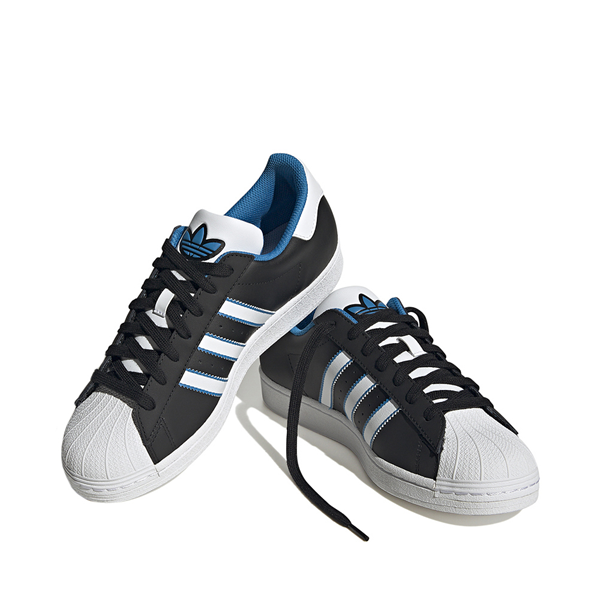 Men's shoes adidas Superstar Core Black/ Core Black/ Brave Blue