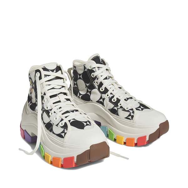 alternate view adidas Nizza High XY22 Pride RM Athletic Shoe - Off White / Core BlackHERO