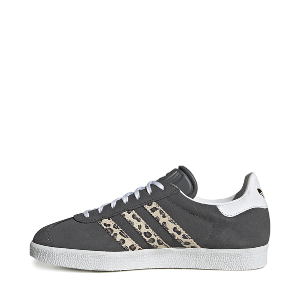 alternate view Womens adidas Gazelle Athletic Shoe - Grey / Wonder White / Core BlackALT1