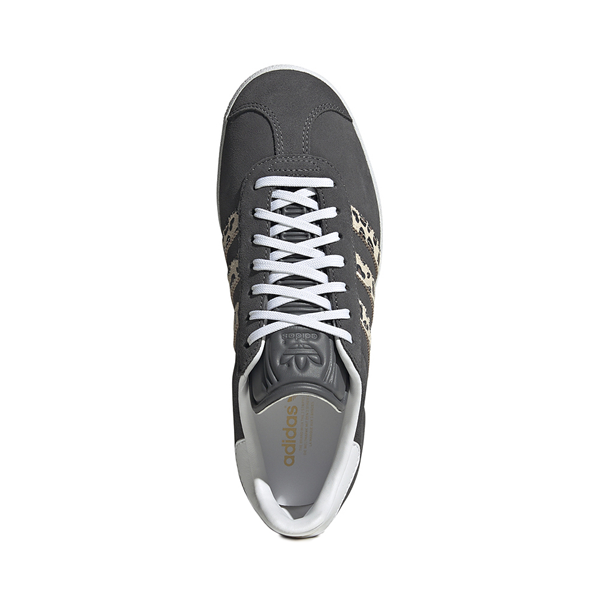 alternate view Womens adidas Gazelle Athletic Shoe - Grey / Wonder White / Core BlackALT2