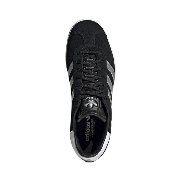 alternate view Womens adidas Gazelle Athletic Shoe - Core Black / Silver Metallic / Cloud WhiteALT2