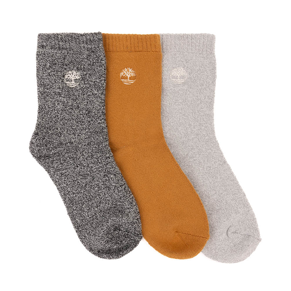 Womens Timberland Super Soft Shortie Crew Socks 3 Pack - Multicolor