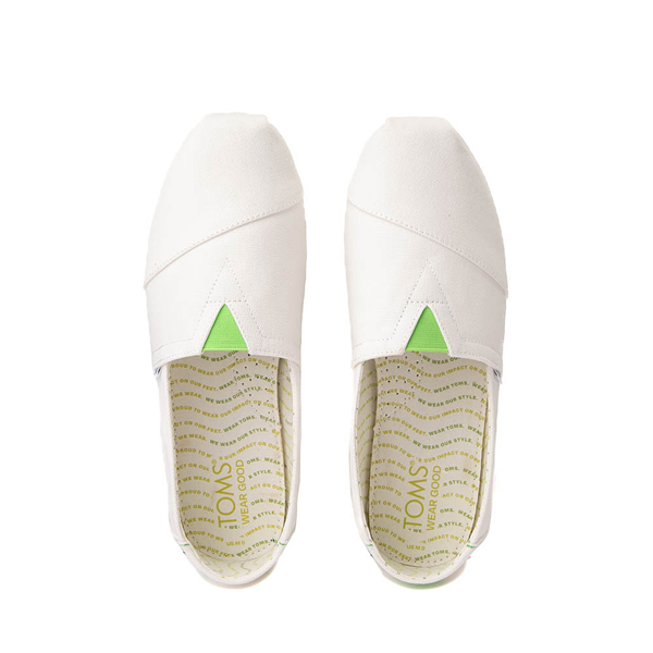 alternate view Mens TOMS Wear Good Alpargata Slip On Casual Shoe - WhiteALT2