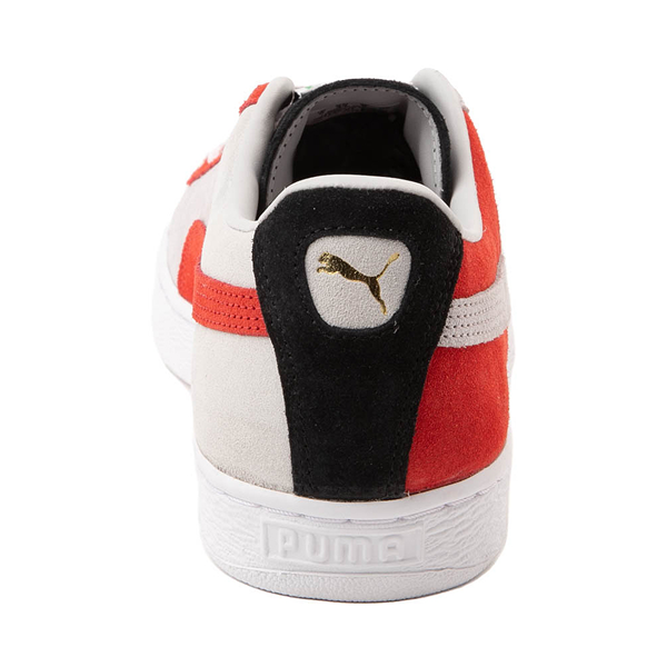 alternate view Mens PUMA Suede Iconix 23 Athletic Shoe - Cool Light Gray / For All Time RedALT4