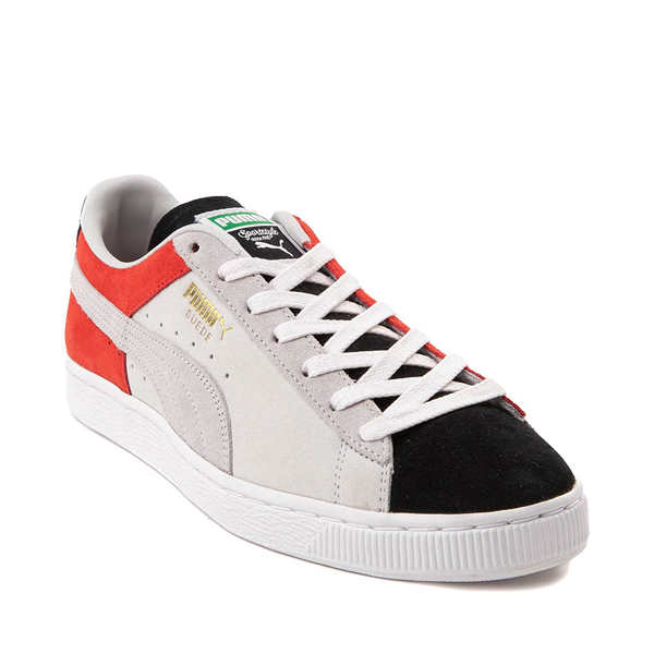 alternate view Mens PUMA Suede Iconix 23 Athletic Shoe - Cool Light Gray / For All Time RedALT5