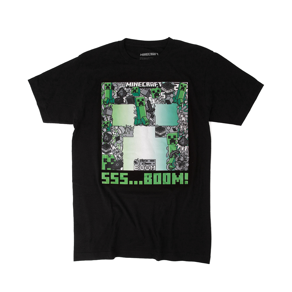 Minecraft Creeper Boom Tee - Black | Journeys