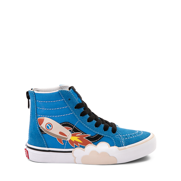 Vans Sk8-Hi Zip Rocket Skate Shoe - Little Kid Blue / Multicolor