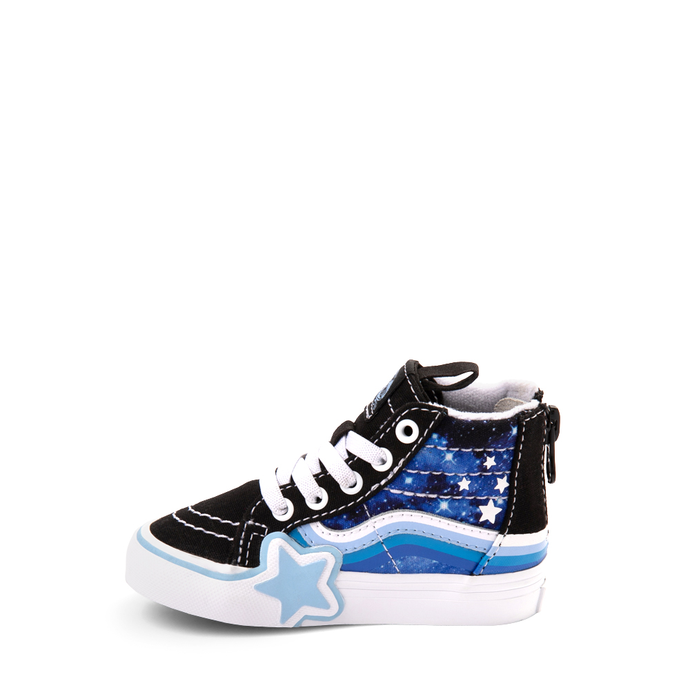 Vans Sk8-Hi Zip Glow Rainbow / - / Galaxy Baby - Skate | Journeys Glow Black Star Toddler Blue Shoe