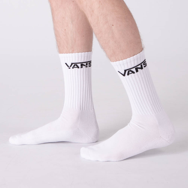 Mens Vans Classic Crew Socks 3-Pack - White