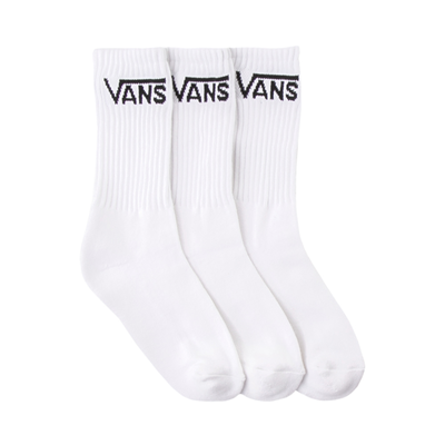 Alternate view of Womens Vans Classic Crew Socks 3-Pack - White