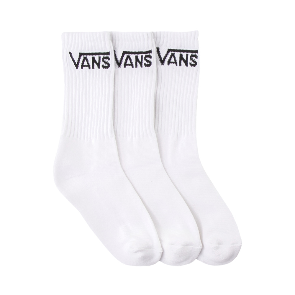 Mens Vans Classic Crew Socks 3 Pack - White