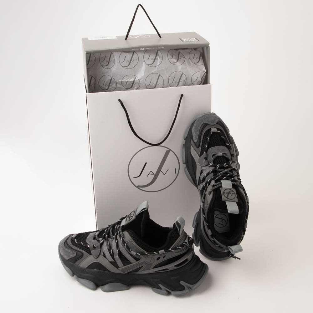Mens JAVI Evidence Sneaker - Gray / Black