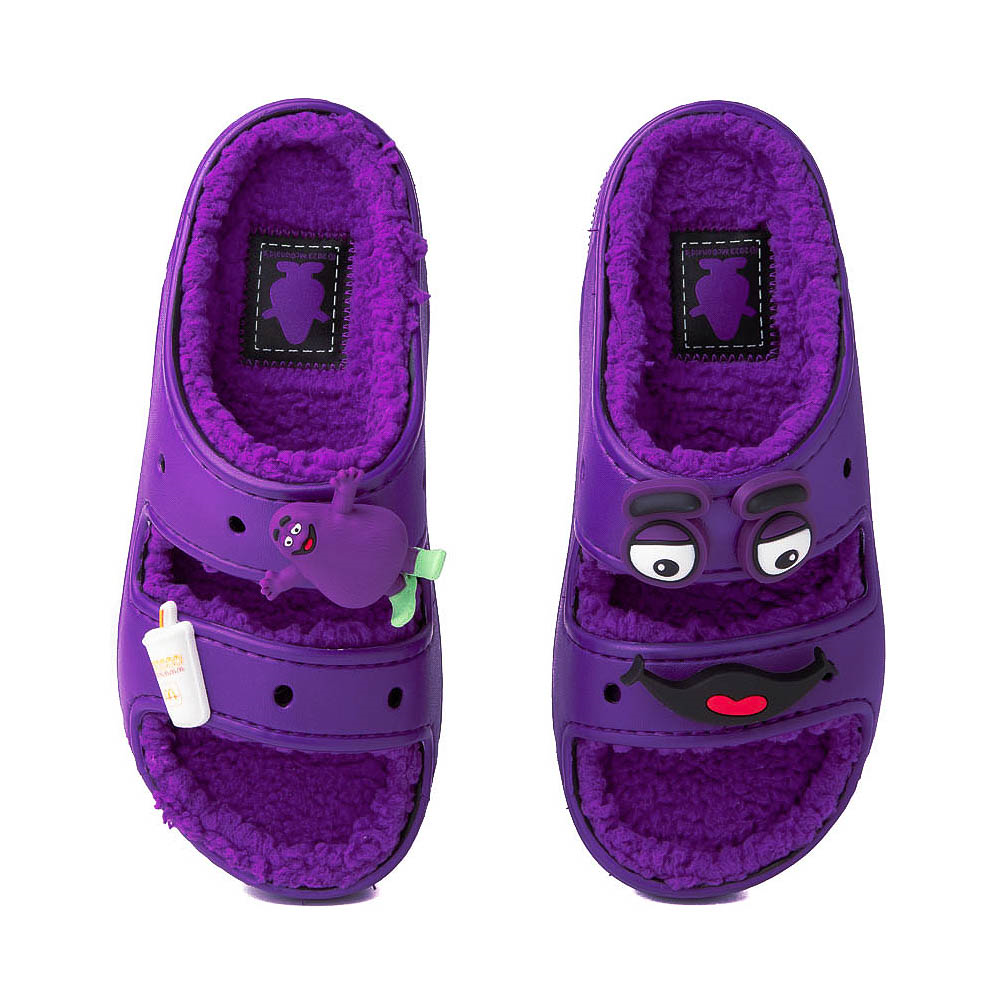 McDonald's® x Crocs Grimace Classic Cozzzy Slide Sandal - Purple | Journeys