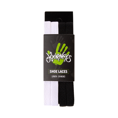 Main view of Athletic Laces 39-Inch 2 Pack - Black / White