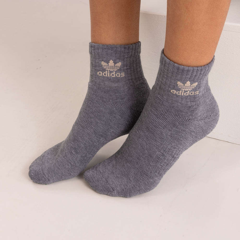 adidas Originals Trefoil Quarter Socks 6 Pack Big Kid Beige