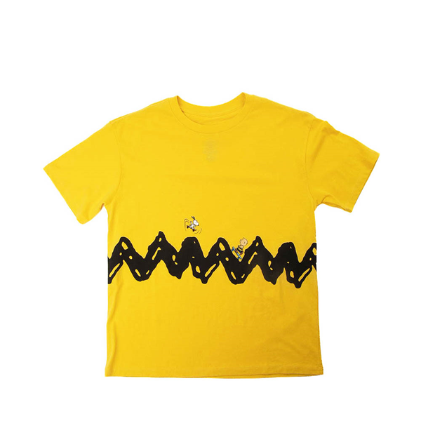 alternate view Peanuts Charlie Brown Skate Tee - Little Kid / Big Kid - YellowALT2