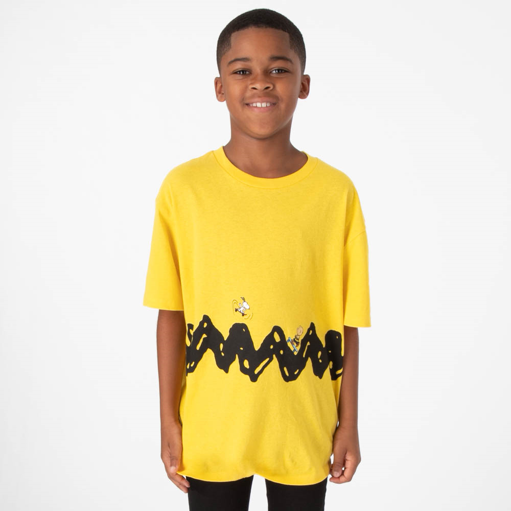 Peanuts Charlie Brown Skate Tee - Little Kid / Big Kid - Yellow