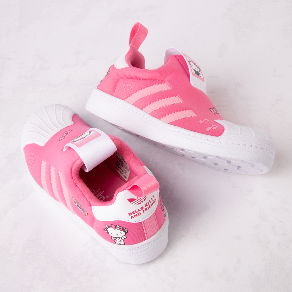 adidas Originals x Hello Kitty&reg; Superstar 360 Athletic Shoe - Little Kid - Pink