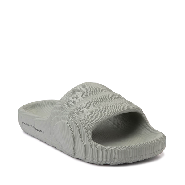 alternate view adidas Adilette 22 Slide Sandal - Silver GreenALT5