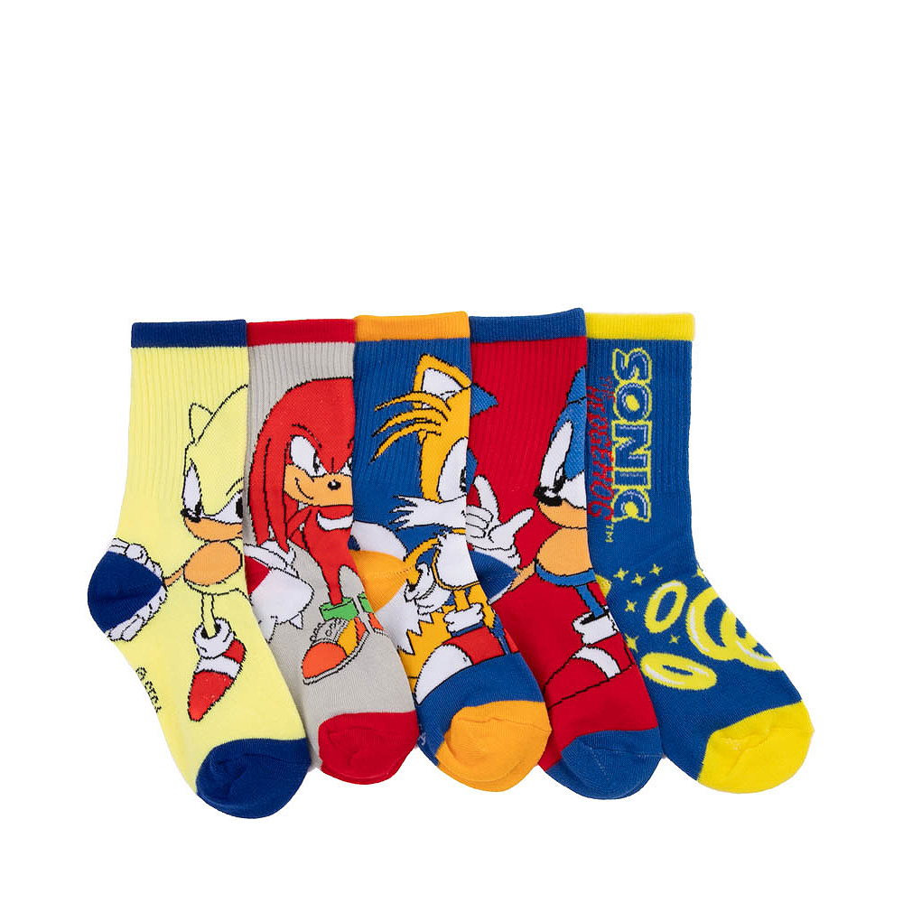 Sonic the Hedgehog&trade; Crew Socks 5 Pack - Little Kid - Multicolor