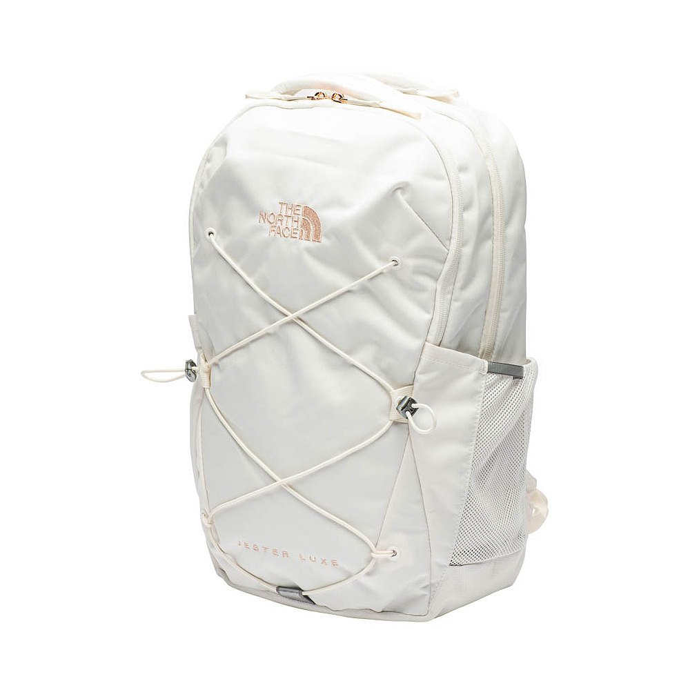 north face backpack white rose gold Amazon.com | THE Women's Borealis Luxe Commuter Laptop Backpack, Gardenia White/Burnt Coral Metallic, One Size Complete with convenient water bottle pockets The North Face Jester Luxe