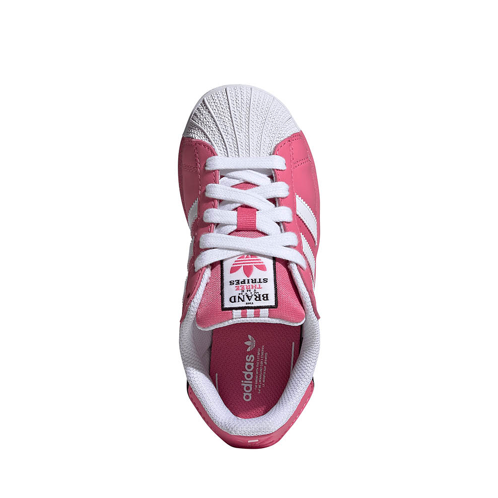 Adidas superstars light pink clearance stripes