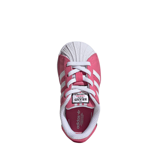 alternate view adidas Superstar Athletic Shoe - Baby / Toddler - PinkALT2