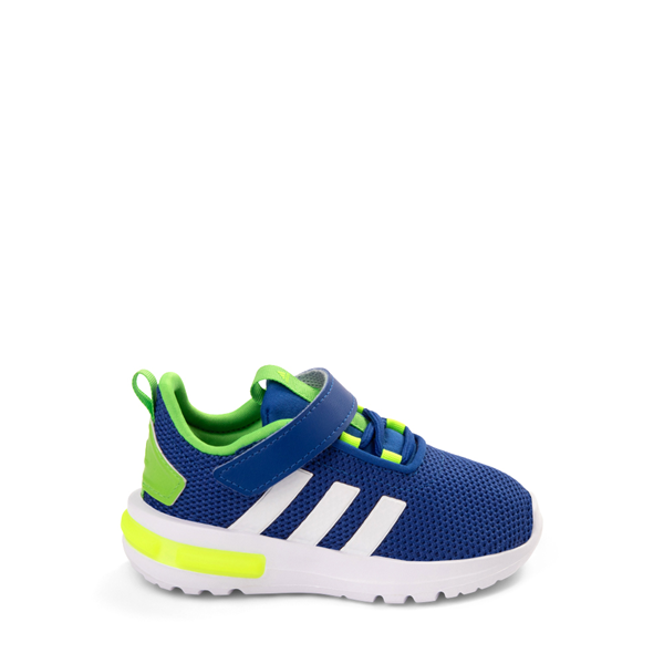 adidas Racer TR23 Athletic Shoe - Baby / Toddler - Royal Blue / Cloud White / Lucid Lime
