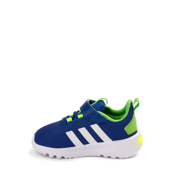 alternate view adidas Racer TR23 Athletic Shoe - Baby / Toddler - Royal Blue / Cloud White / Lucid LimeALT1