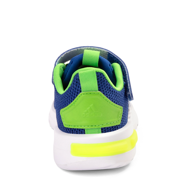 alternate view adidas Racer TR23 Athletic Shoe - Baby / Toddler - Royal Blue / Cloud White / Lucid LimeALT4
