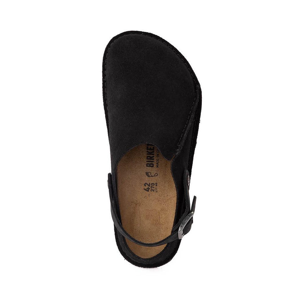Birkenstock Lutry Premium Suede Black Mules Size 12 Men’s Adjustable Strap Comfo Birkenstock Lutry Premium Suede Leather Clogs Mules adult  main image 4