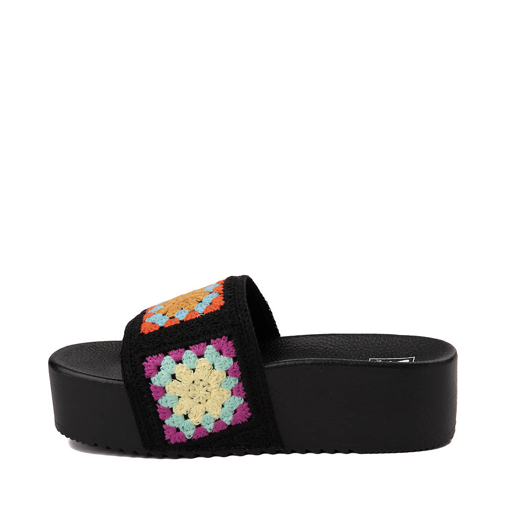 Womens Dirty Laundry Worble Crochet Slide Black Journeys