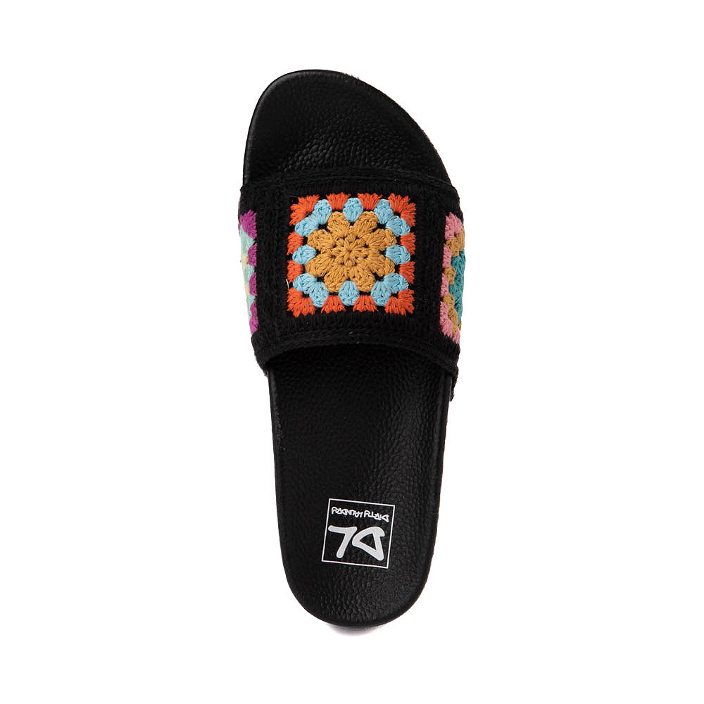 Womens Dirty Laundry Worble Crochet Slide Black Journeys