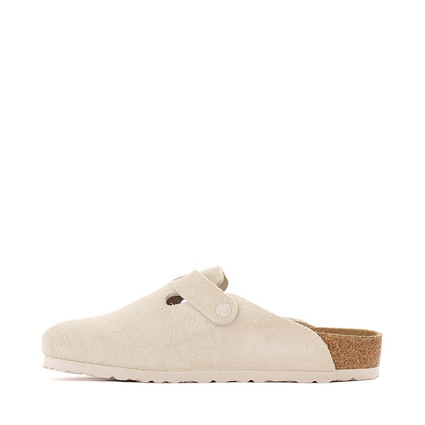 alternate view Mens Birkenstock Boston Soft Footbed Clog - Antique WhiteALT1