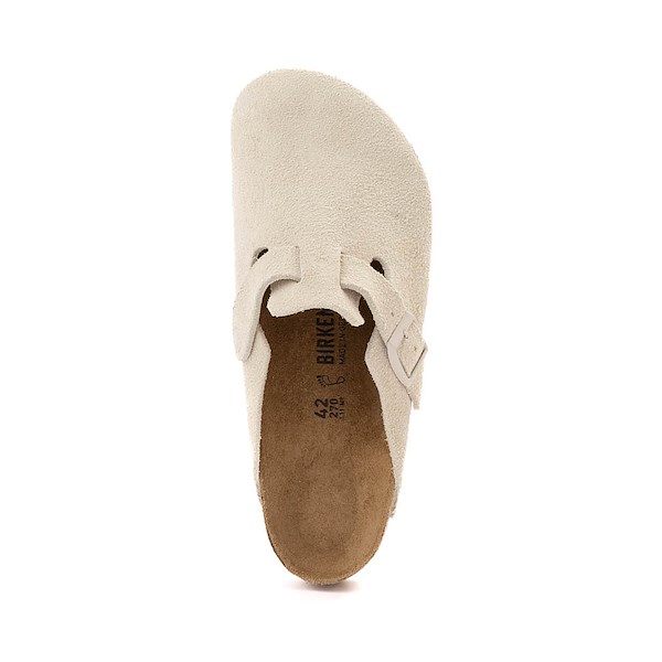 alternate view Mens Birkenstock Boston Soft Footbed Clog - Antique WhiteALT2