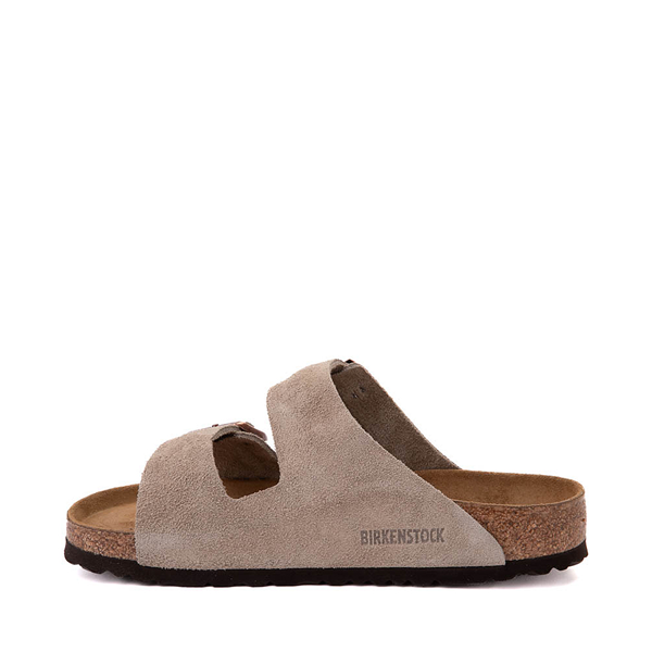 Mens Birkenstock Arizona Soft Footbed Sandal - Taupe | Journeys