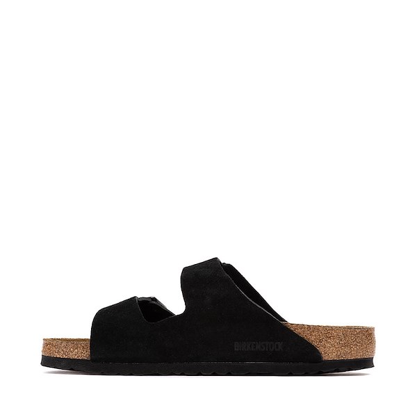 alternate view Mens Birkenstock Arizona Soft Footbed Slide Sandal - BlackALT1