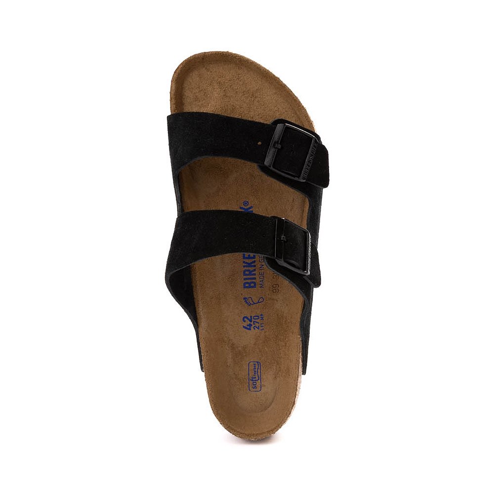 Mens Birkenstock Arizona Soft Footbed Slide Sandal - Black  display picture 2