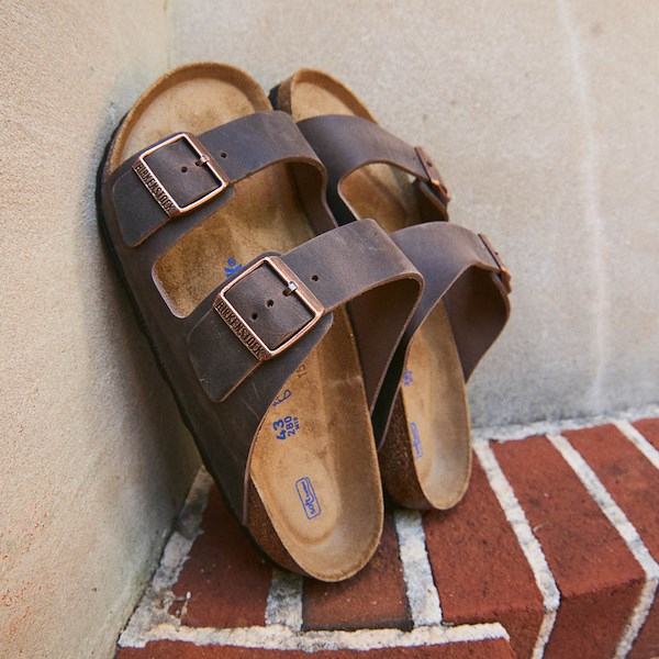 alternate view Mens Birkenstock Arizona Soft Footbed Slide Sandal - HabanaHERO