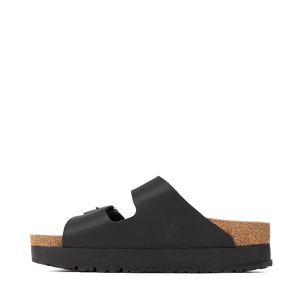 alternate view Womens Papillio by Birkenstock® Arizona Flex Platform Slide Sandal - BlackALT1