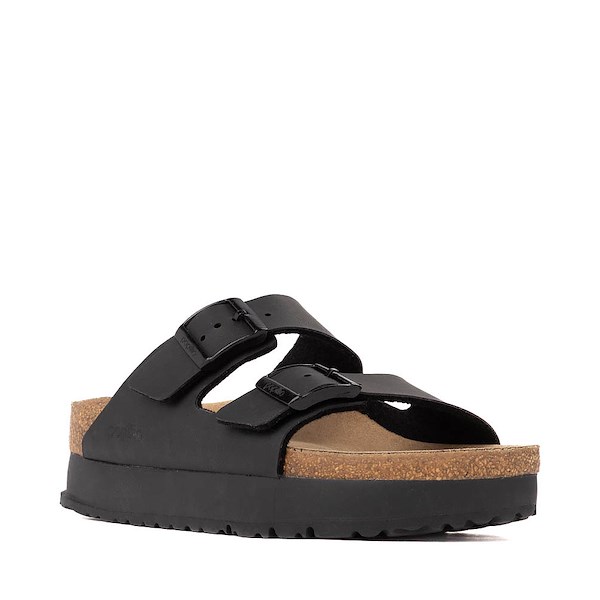 alternate view Womens Papillio by Birkenstock® Arizona Flex Platform Slide Sandal - BlackALT5