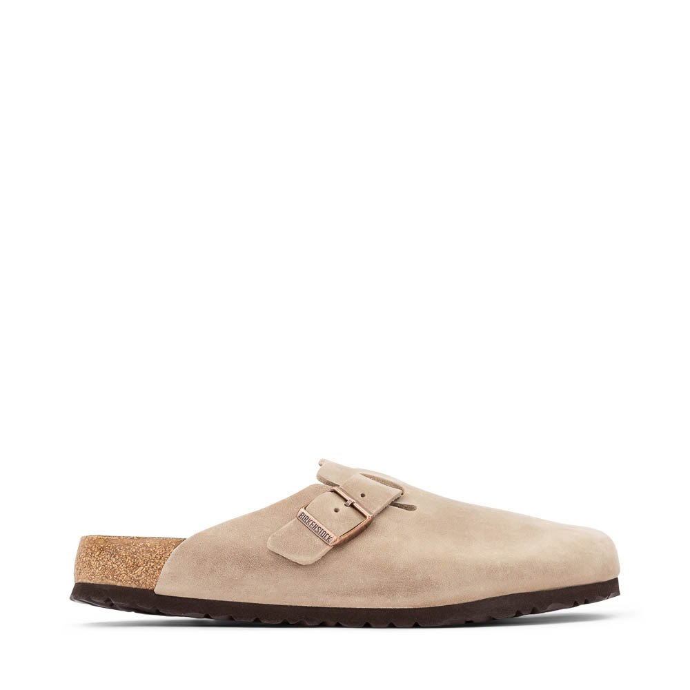 Womens Birkenstock Boston Soft Footbed Clog - Tobacco